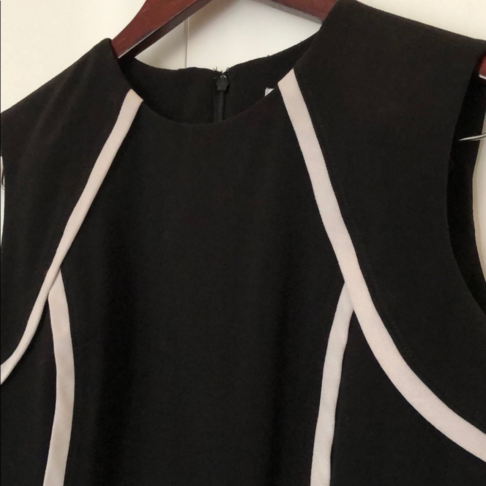 Calvin Klein Dress black with white piping - Picture 3 of 4